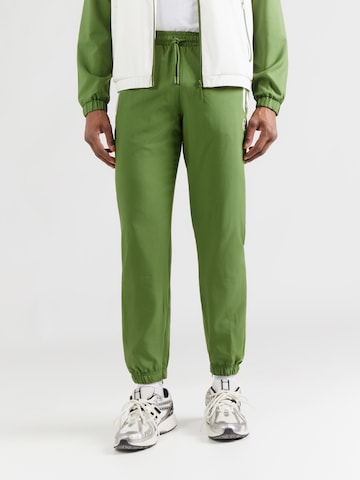 Sergio Tacchini Tapered Workout Pants 'RISPECCHIO' in Green: front