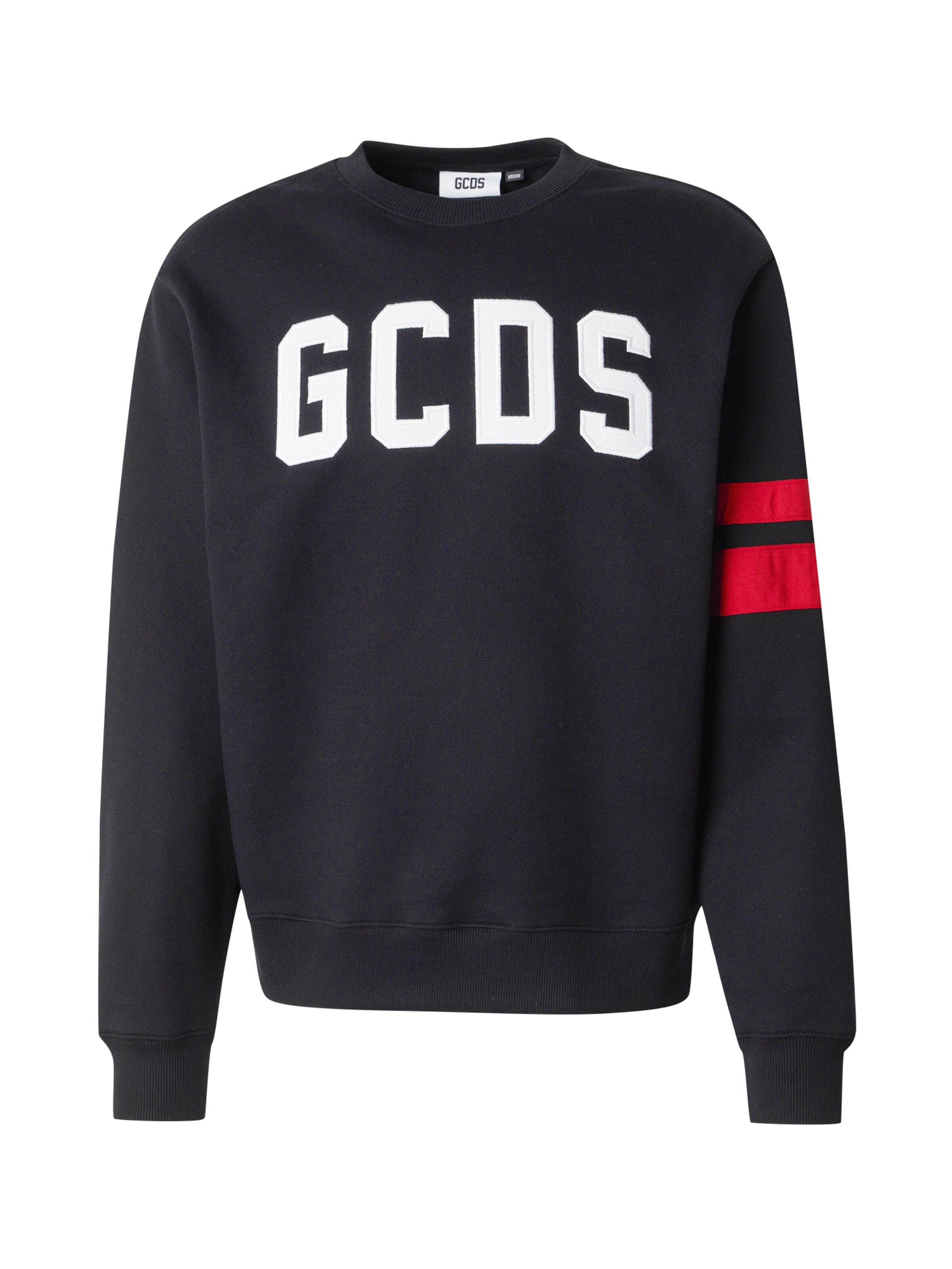 GCDS Sweatshirt in Black: front