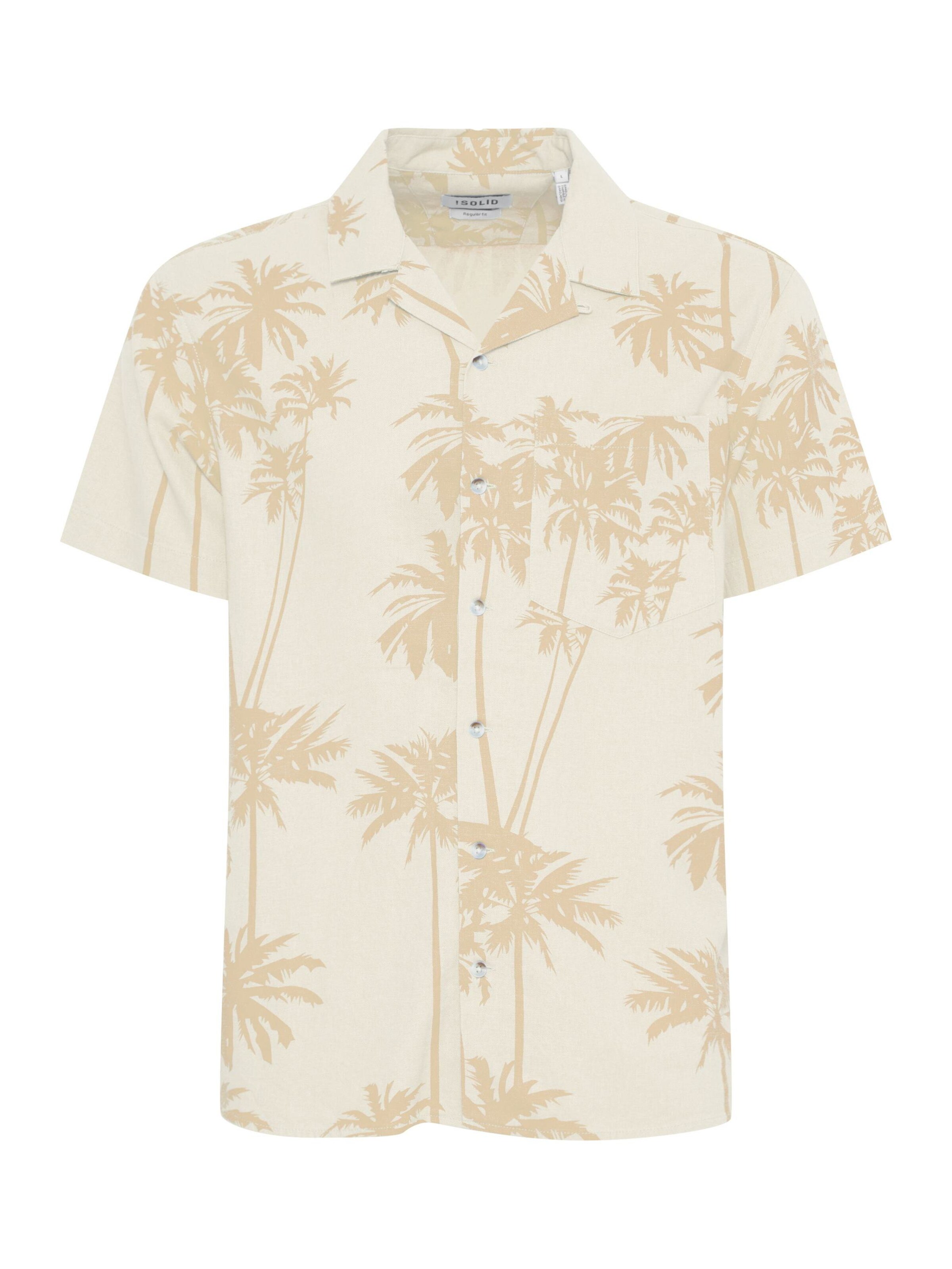 !Solid - Comfort Fit Camisa 'valde' em bege: frente