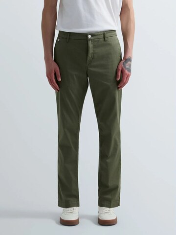 REPLAY Regular Broek in Groen: voorkant