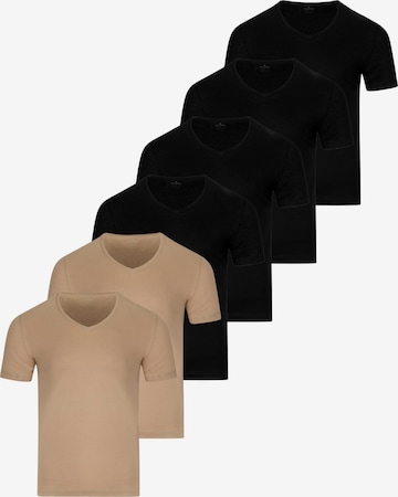 Ragman Unterhemd 'Basic' in Braun: Vorderseite