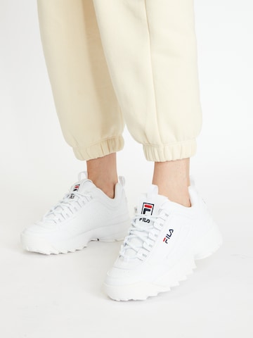 FILA - Zapatillas deportivas bajas 'Disruptor' en blanco: frente