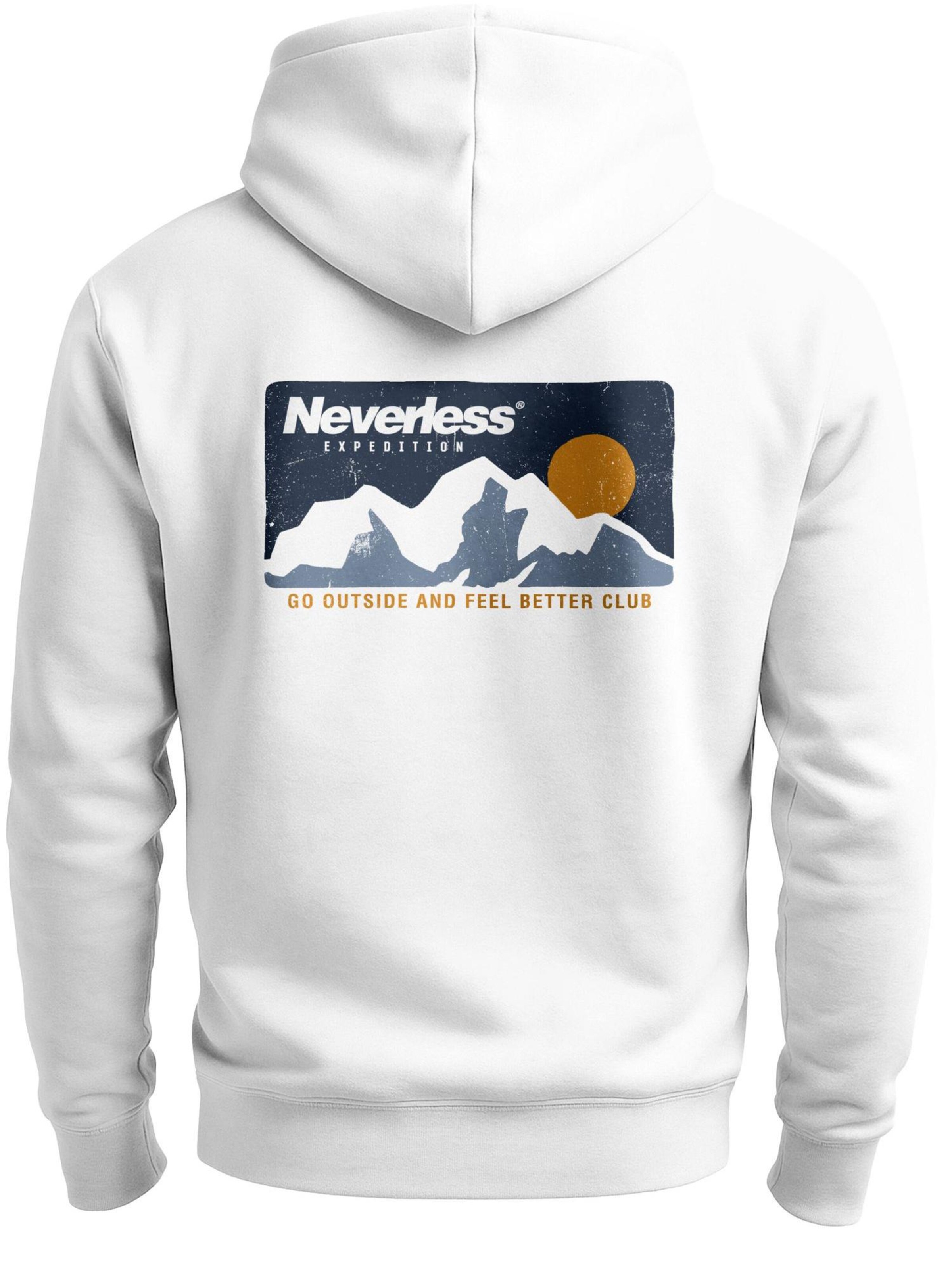 Neverless Sweatshirt 'Neverless Expedition' in White