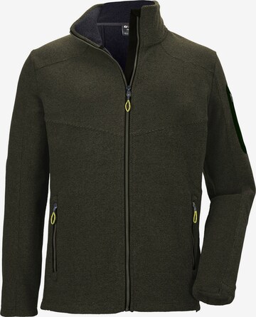 KILLTEC Athletic fleece jacket in Green: front