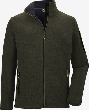 KILLTEC - Chaqueta polar funcional en verde: frente