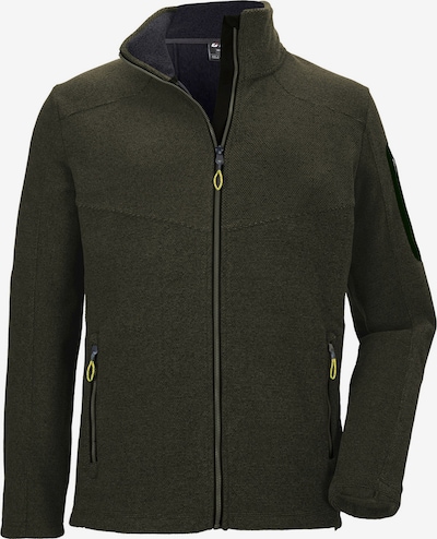 KILLTEC Funktionele fleece-jas in de kleur Olijfgroen / Zwart, Productweergave