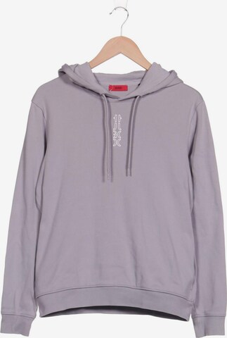 HUGO Sweatshirt & Zip-Up Hoodie in M in Grey: front