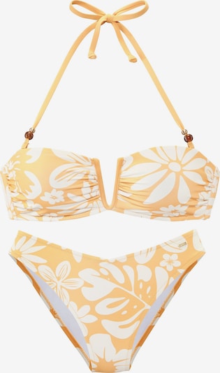 FRENCH CONNECTION Bikini veličine S/C/D u žuta / bijela, Pregled proizvoda