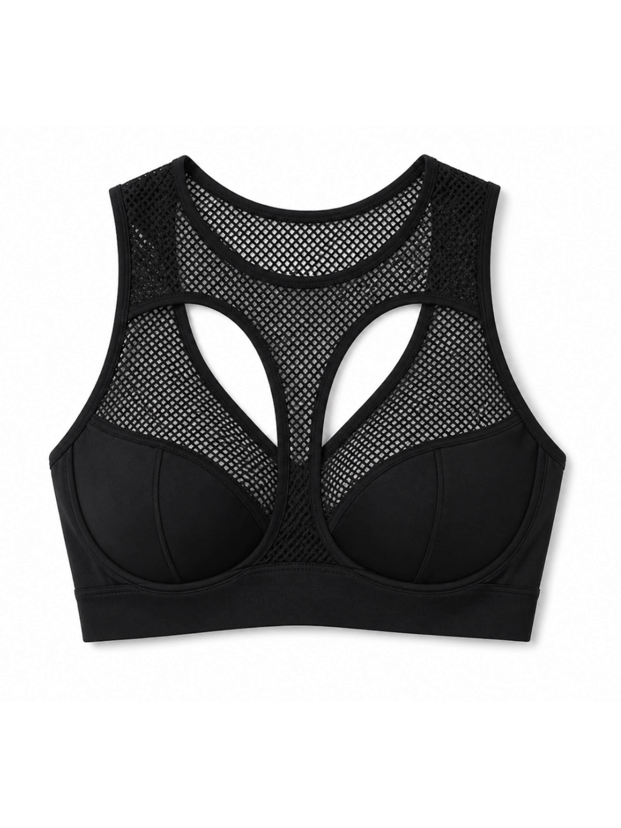 MILENKA - Halter Sujetador en negro: frente