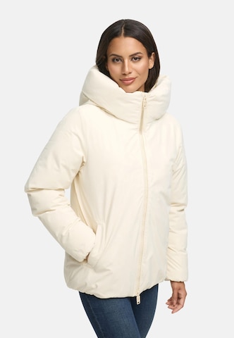 NAVAHOO Vinterjacka 'Blütenlicht 14' i beige