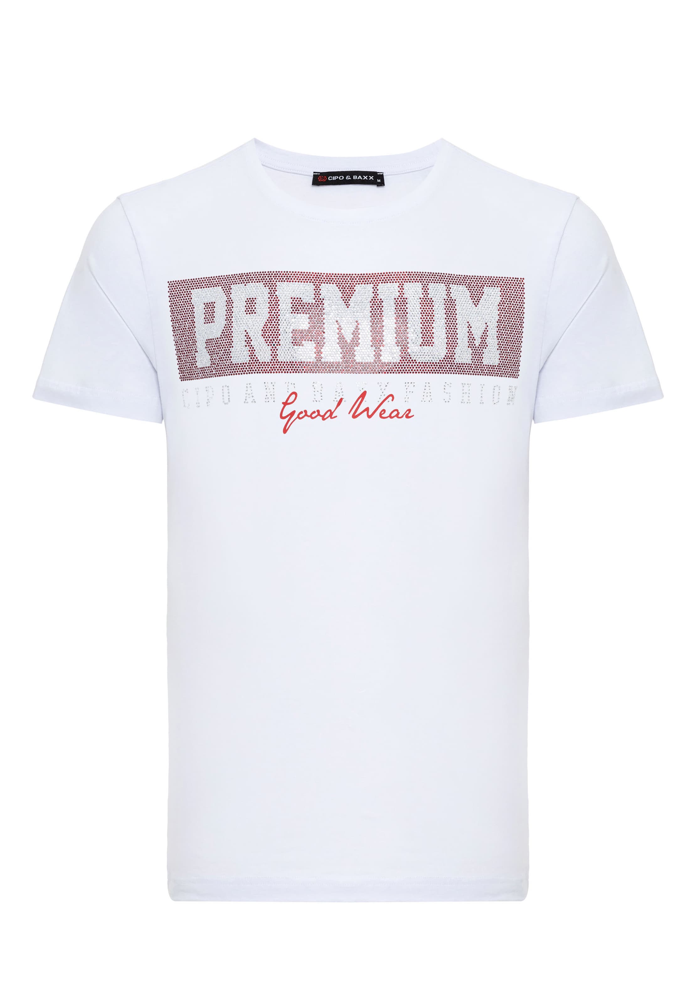 CIPO & BAXX Shirt in Wit: voorkant
