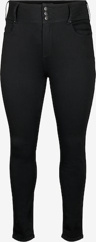 Zizzi - Skinny Vaquero 'BEA FIT' en negro: frente