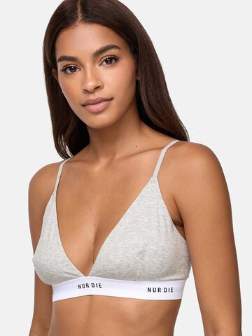 Nur Die Triangle Bra 'Sportiv' in Grey