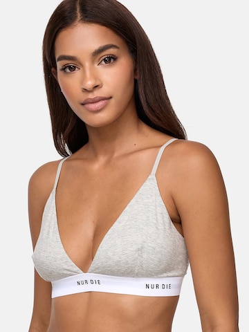 Nur Die Triangle Bra 'Sportiv' in Grey