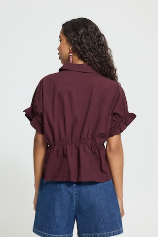 ICHI Blouse in Red