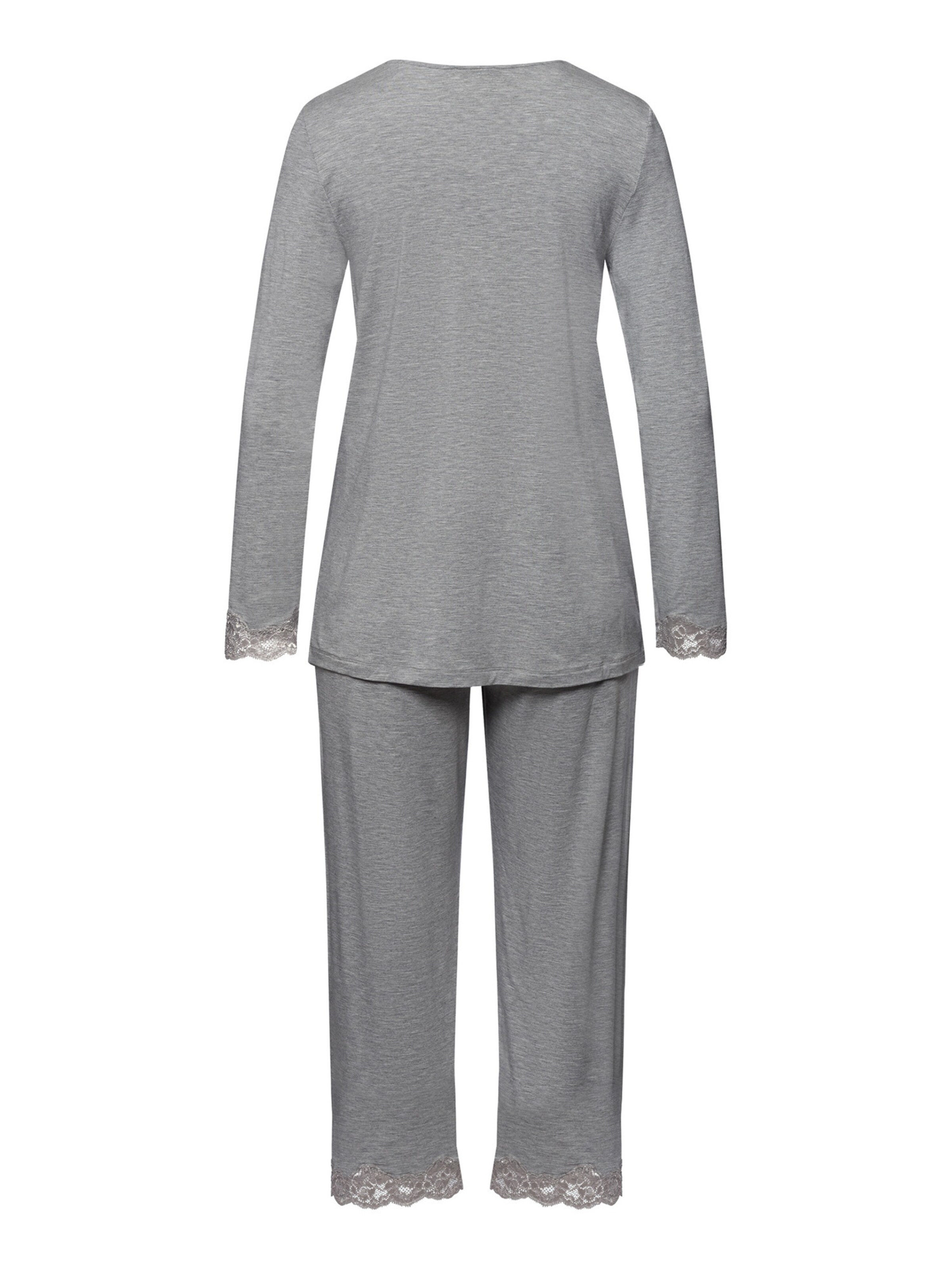 Pyjama ' Natural Elegance ' Hanro en gris
