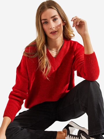 Bianco Lucci Kampsun 'Pullover', värv punane