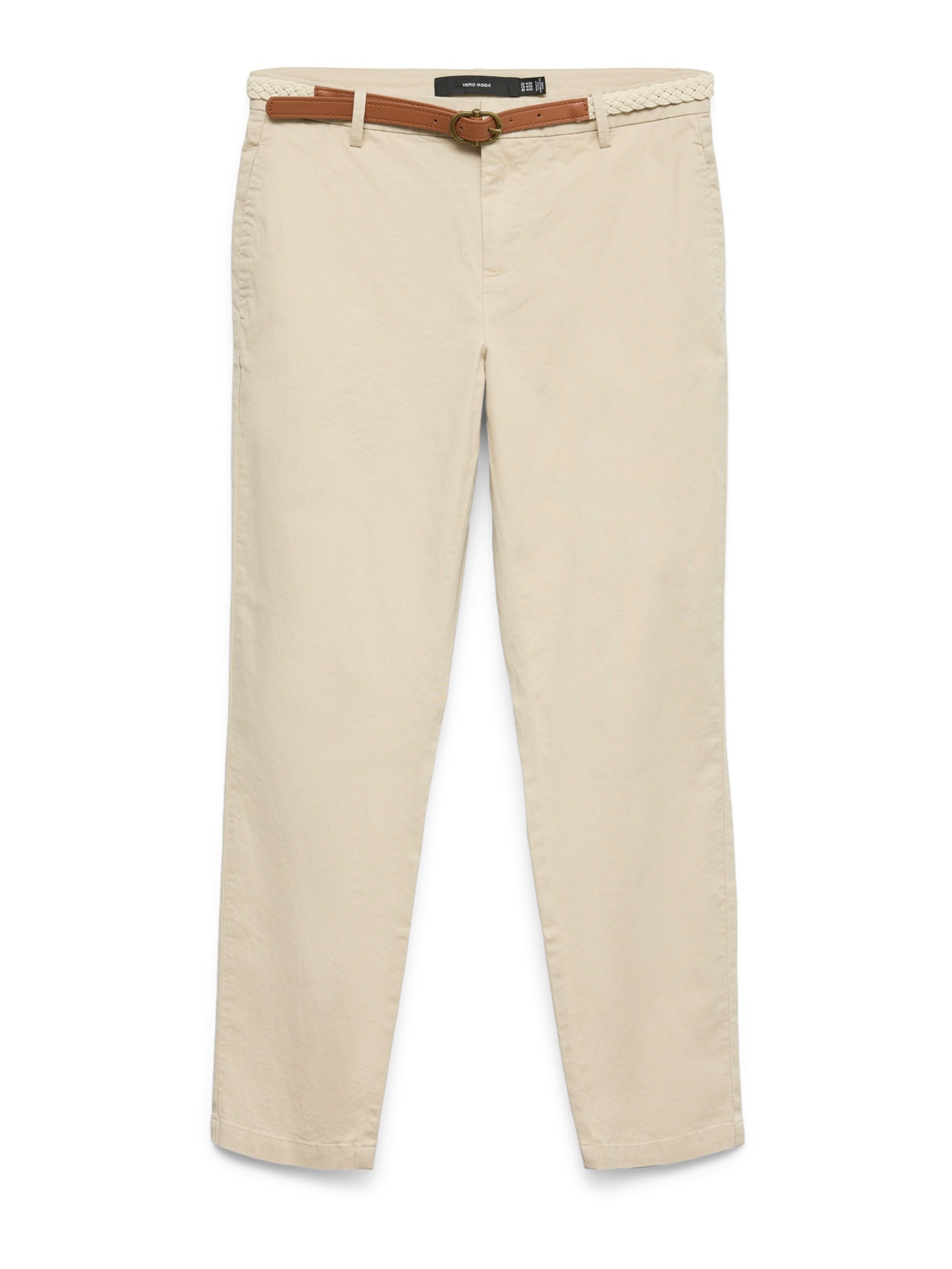 VERO MODA Tapered Chino 'VMFIEBY' in Grijs: voorkant