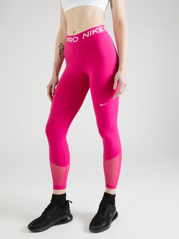 Skinny Pantaloni sportivi di NIKE in rosa: frontale