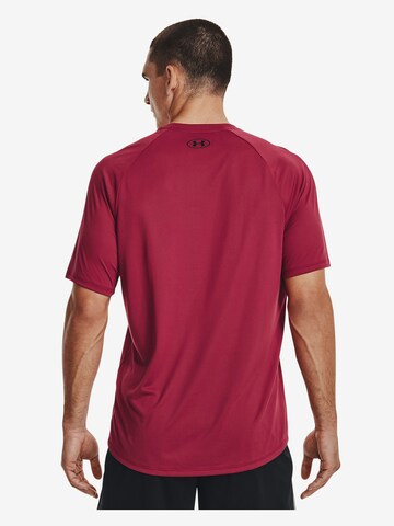 UNDER ARMOUR Regular Fit Funksjonsskjorte 'Tech 2.0' i rød