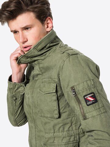 Superdry Regular fit Átmeneti dzseki 'Rookie' - zöld