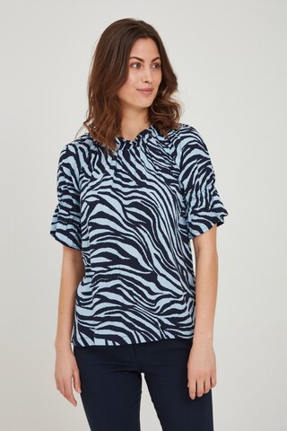 Fransa Blouse in Blue: front