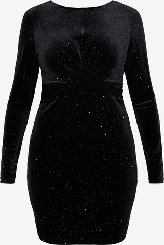 faina Dress in Black: front