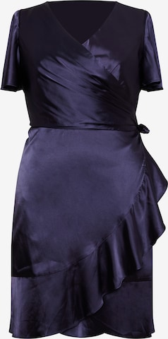 Chi Chi Curve Kleid in Blau: predná strana