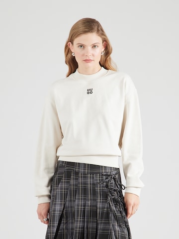 Sweat-shirt 'Daxandria' HUGO en blanc : devant
