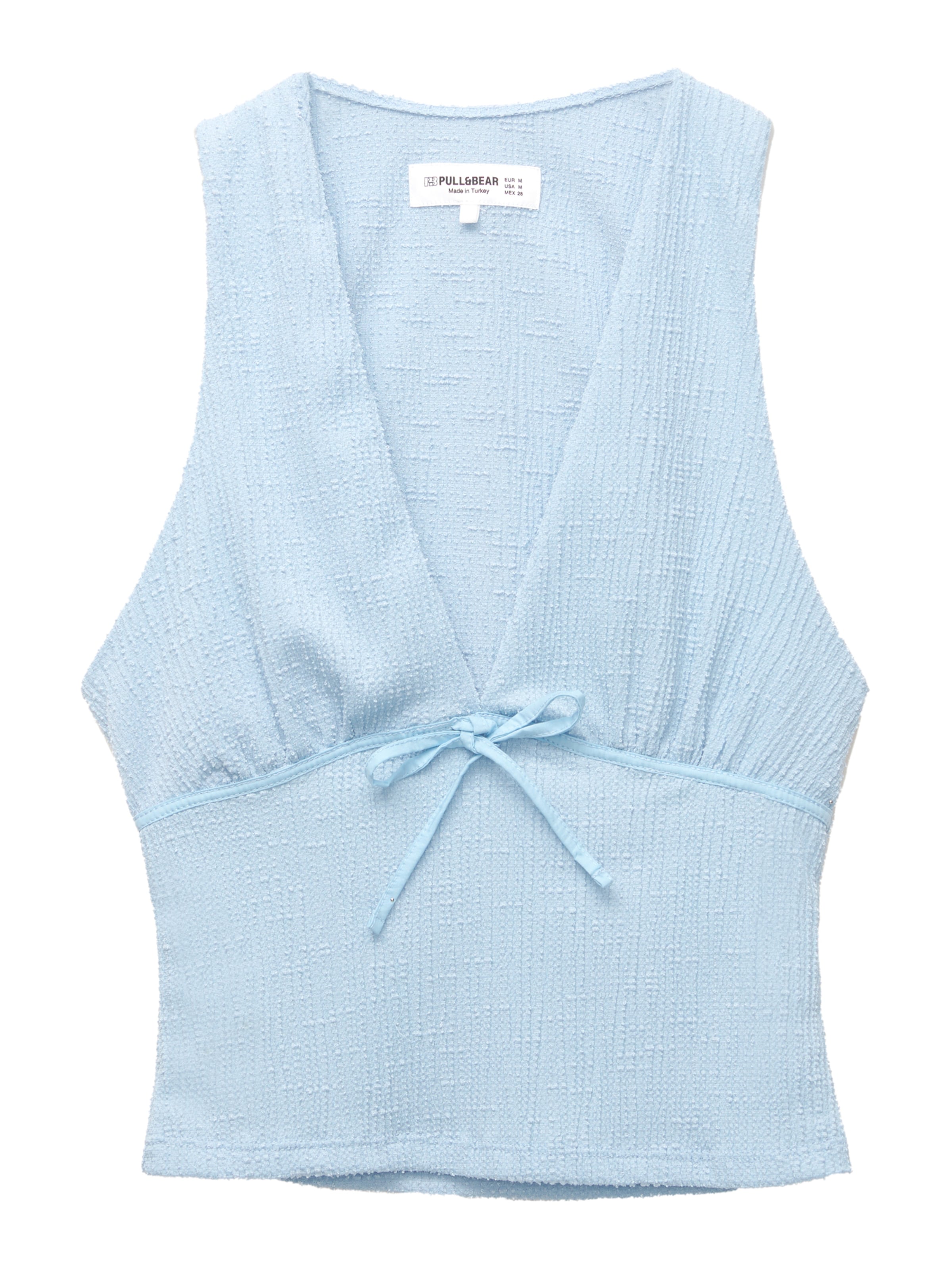 Pull&Bear Top - Modrá: predná strana