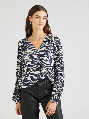 Fransa Blouse 'FR Ariana' in Blauw: voorkant