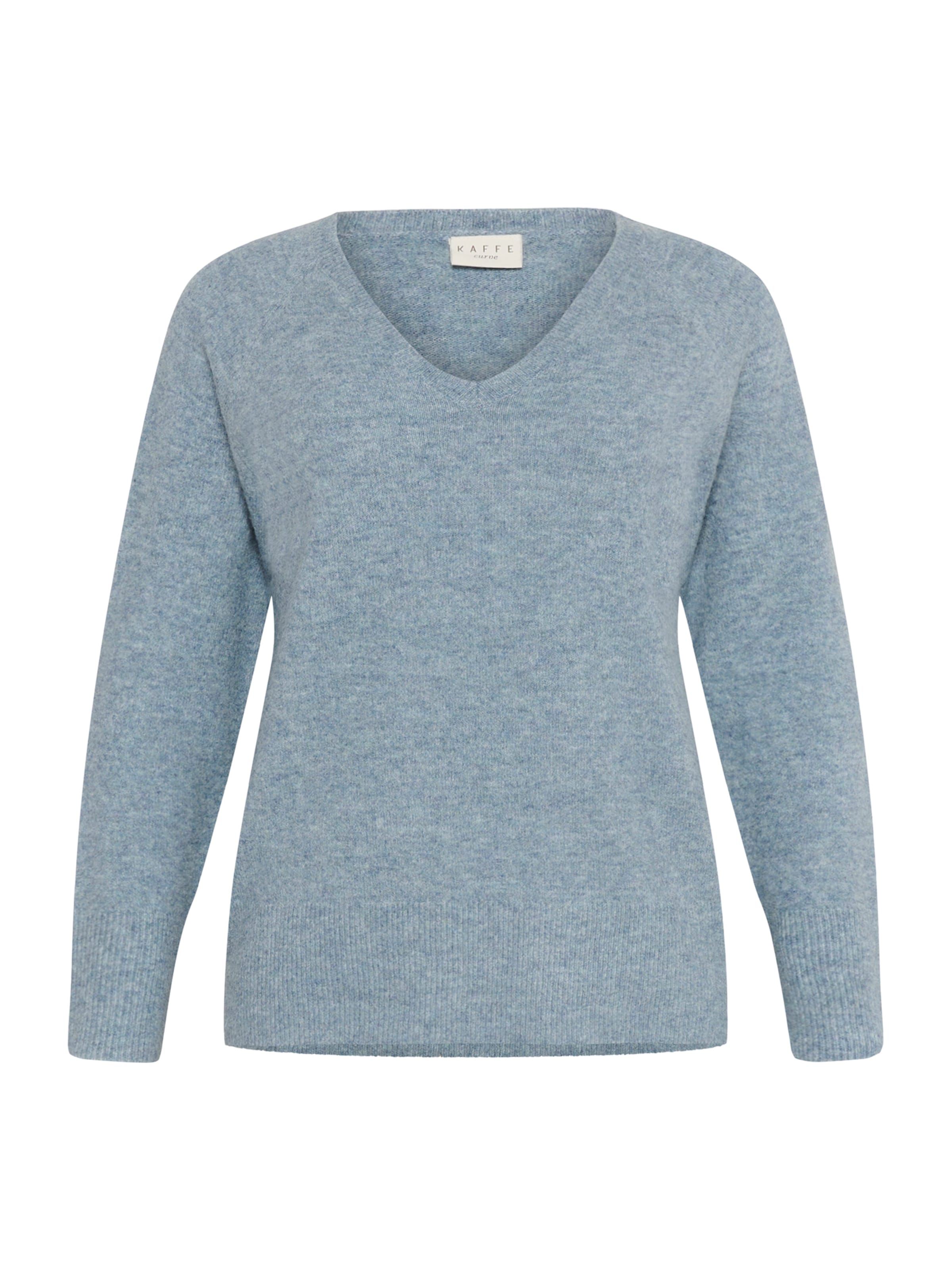 Pull-over 'KCniela' KAFFE CURVE en bleu : devant