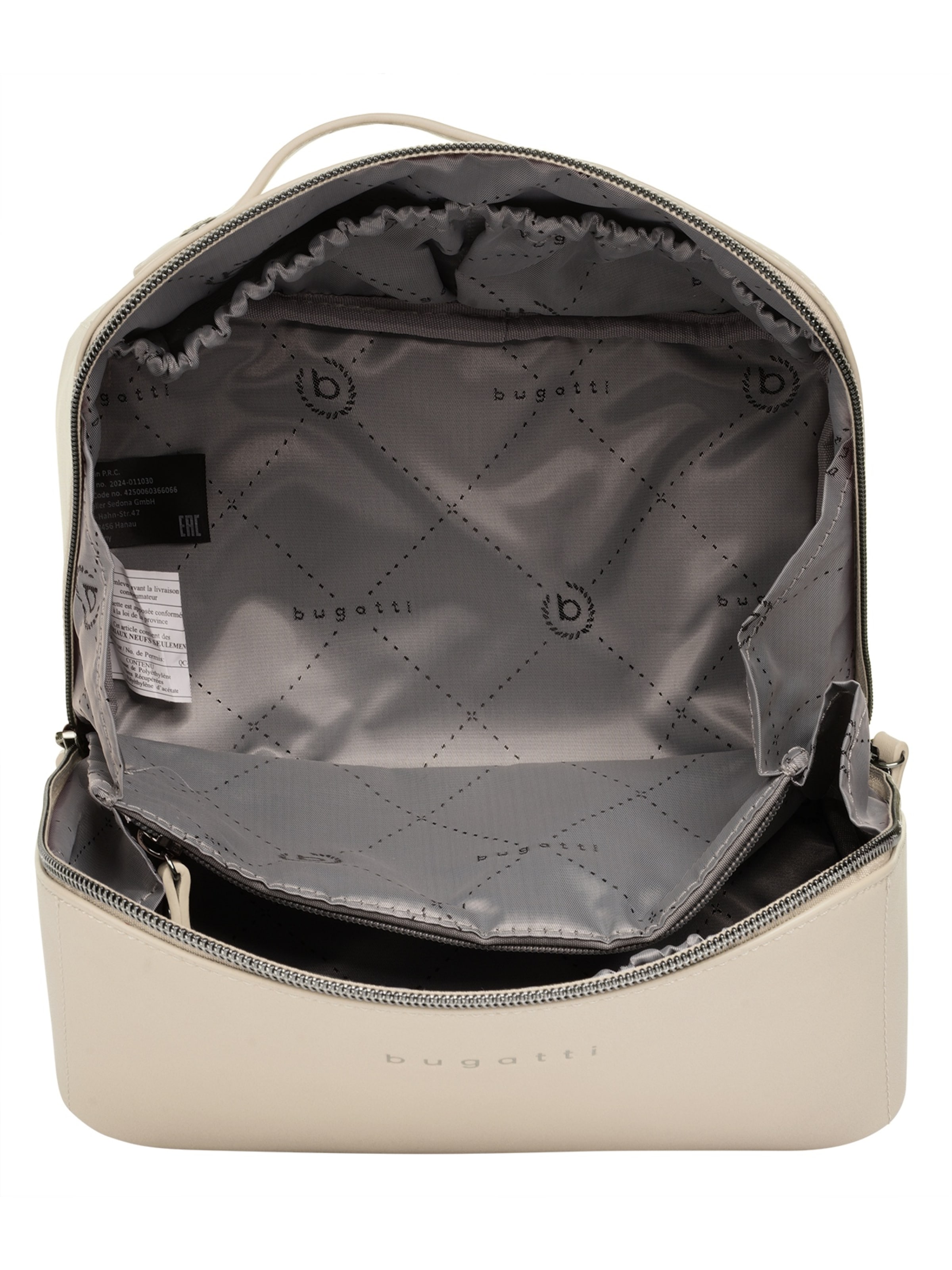 bugatti Toiletry Bag 'bugatti Kulturtasche ALMATA' in Beige