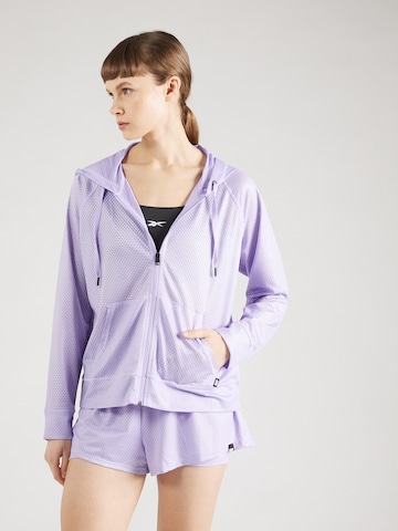 DKNY Performance - Casaco de treino em moletão 'CHINTZ' em roxo: frente