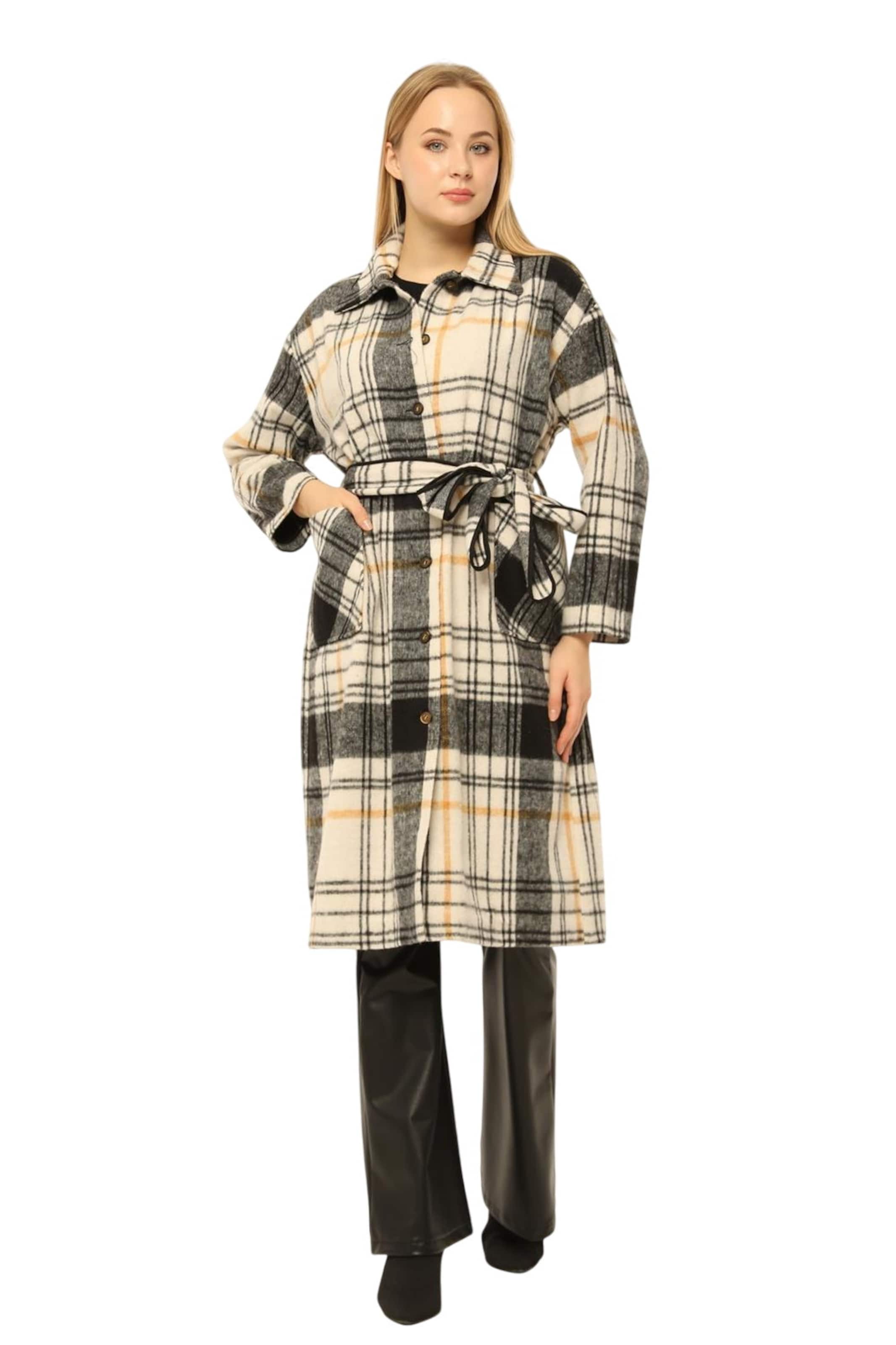 HOME STORE Between-seasons coat in Beige: front
