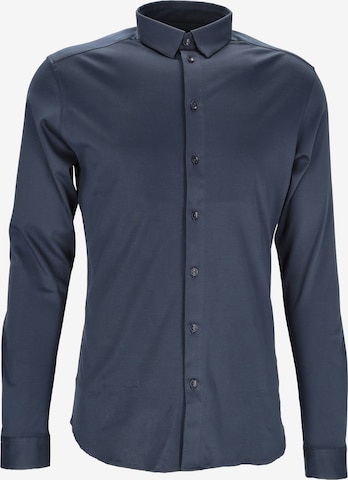 MOS MOSH - Camisa clássica 'Marco' em azul: frente