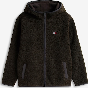 Tommy Jeans Флисовая куртка в Черный: спереди