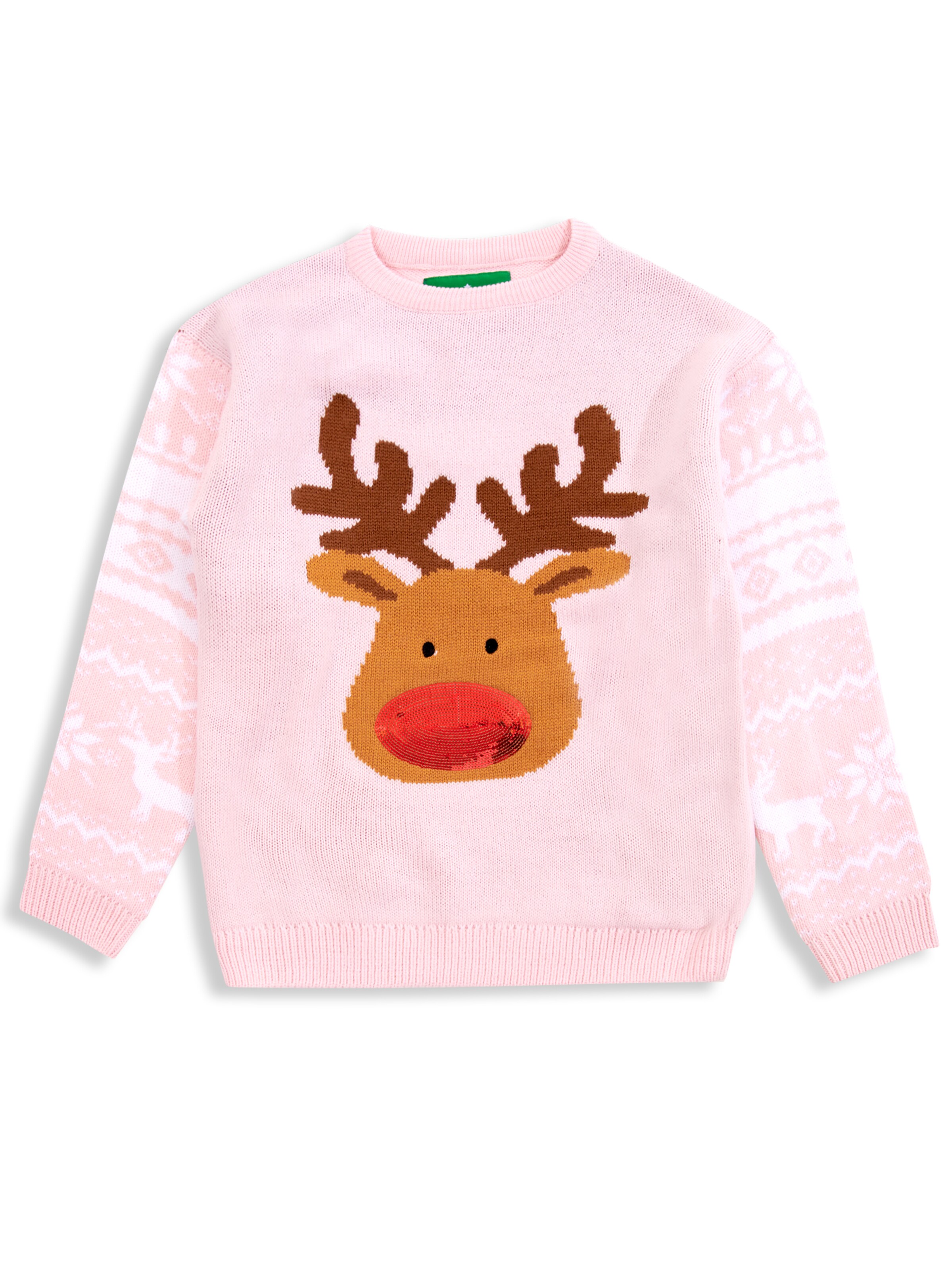 Threadgirls Pullover 'Forest' in Pink: Vorderseite