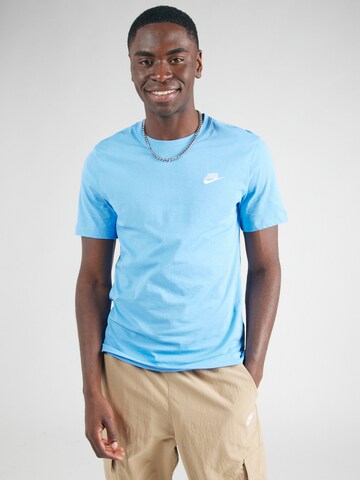 Nike Sportswear Shirt 'CLUB' in Blauw: voorkant
