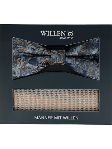 WILLEN Bow Tie 'Set Floral/ Uni' in Beige