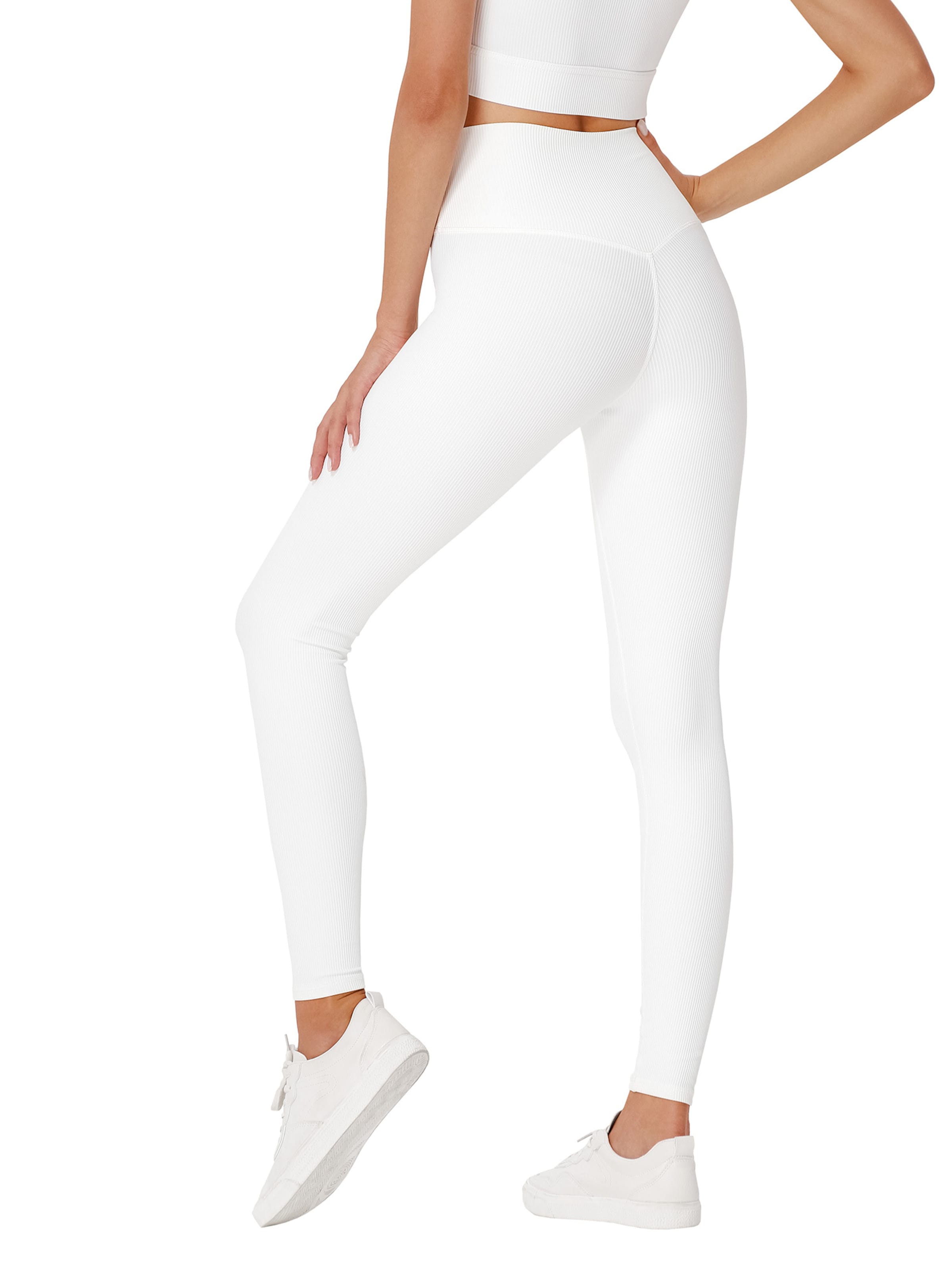 Skinny Pantaloni sportivi 'Club Level' di YEAZ in bianco