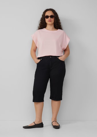 Coupe slim Jean 'Catie' QS en noir