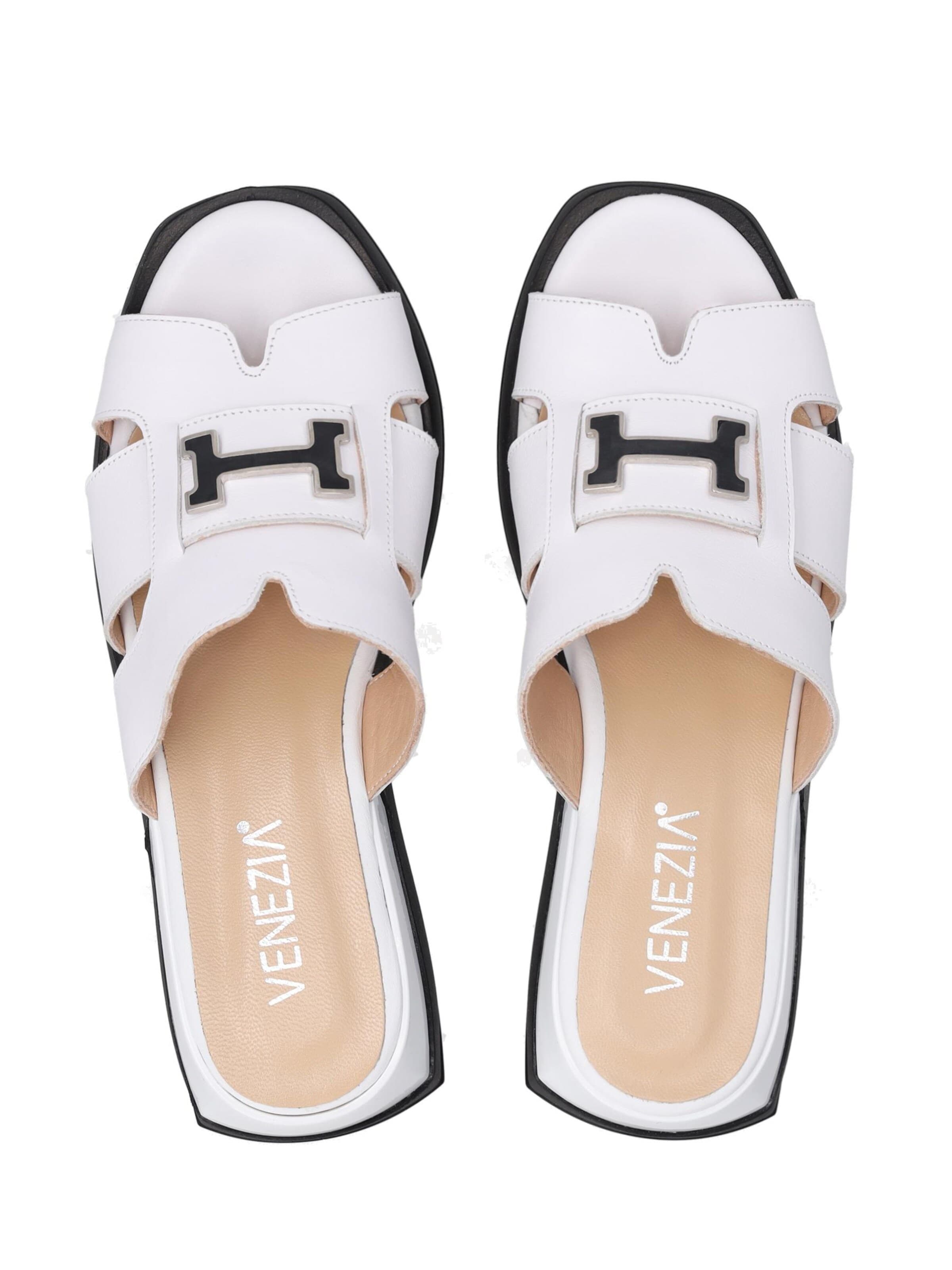 VENEZIA Mule in White