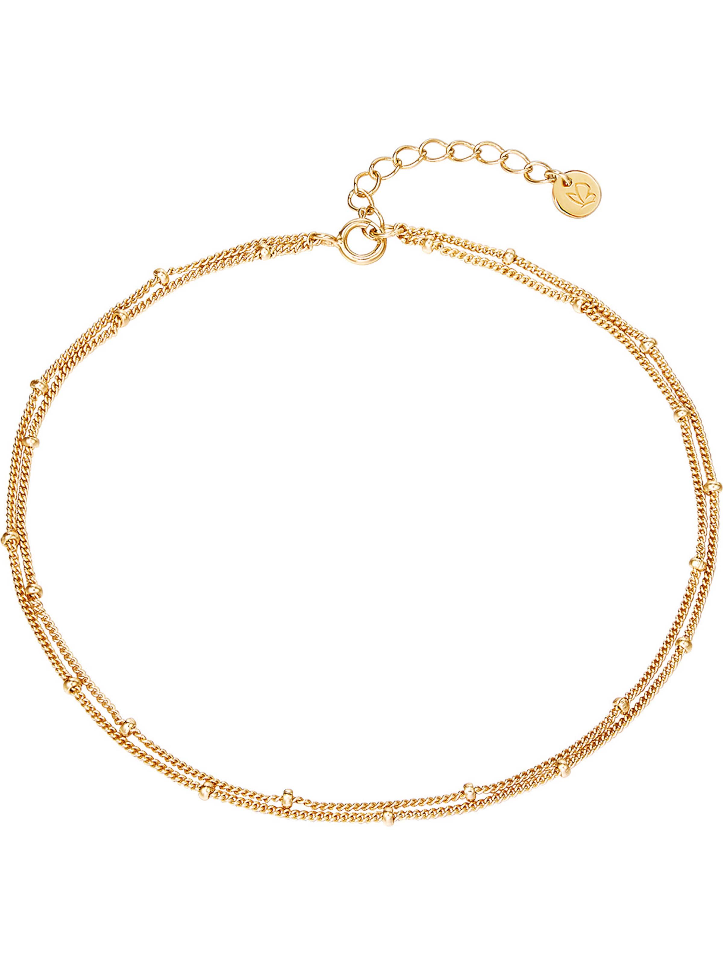 Gioiello per i piedi di Glanzstücke München in oro: frontale