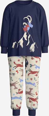 CALIDA Schlafanzug 'Toddlers Outdoor' in Blau: Vorderseite