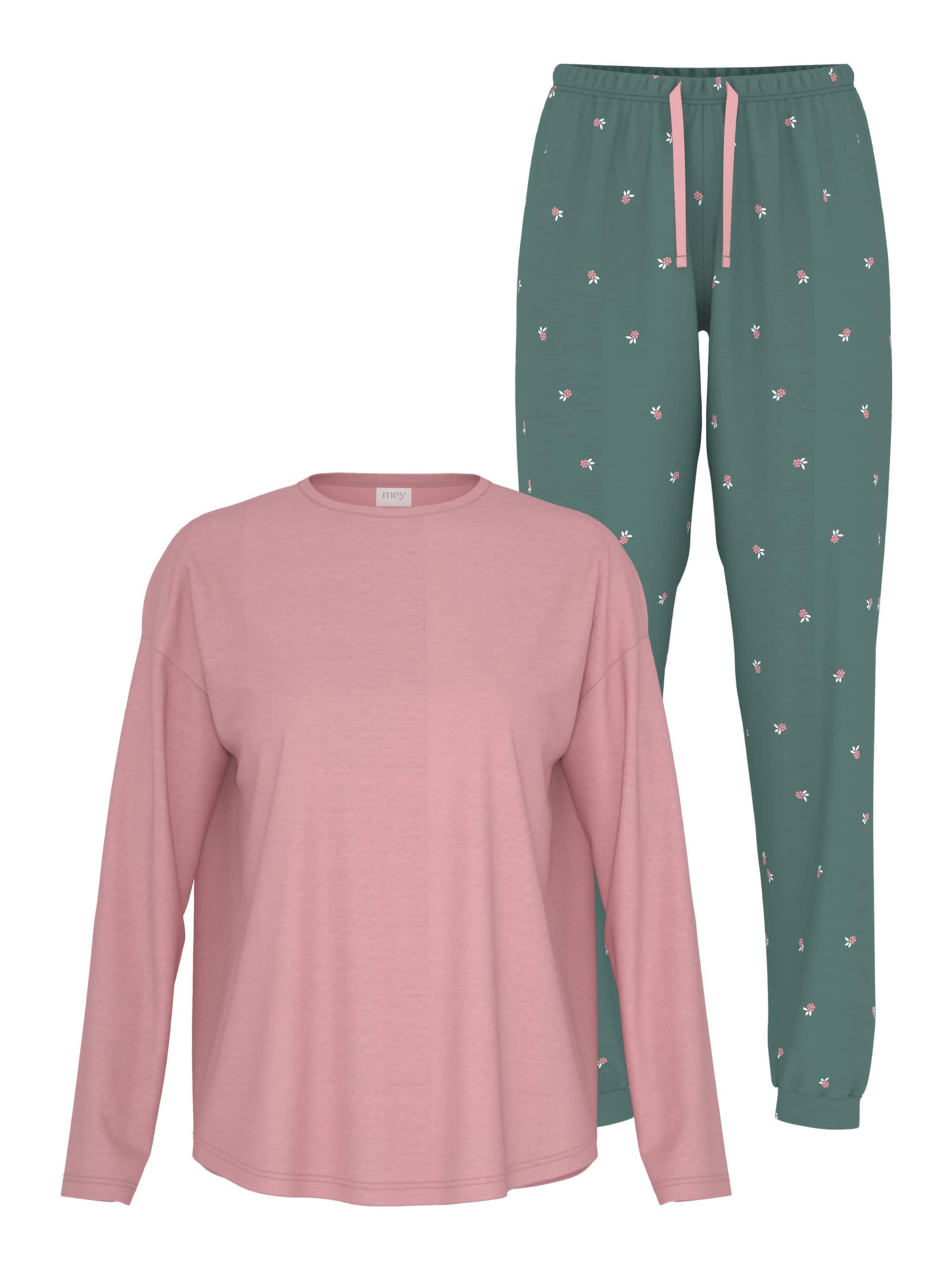 Mey Pyjama 'Little Berries' in Groen: voorkant