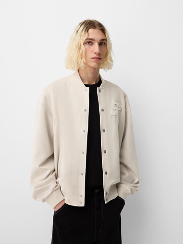 Bershka Tussenjas in Beige: voorkant