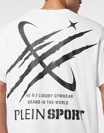 Plein Sport - Camiseta 'Scratch' en blanco