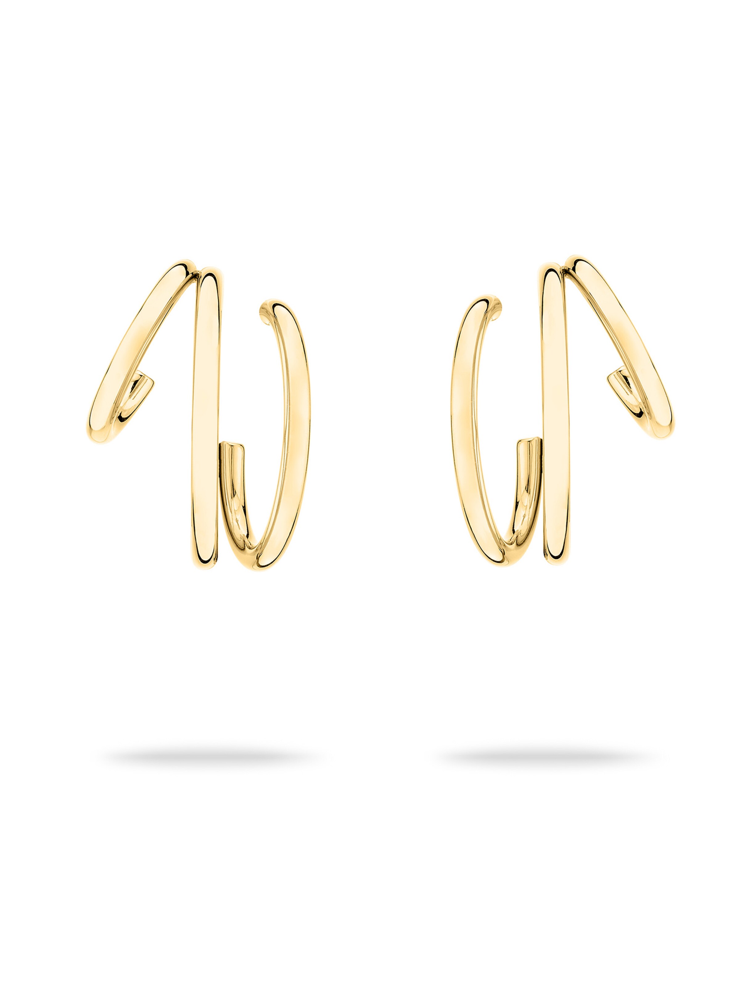Echtzeit Earrings in Gold: front