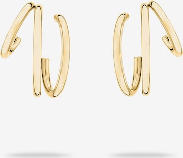Echtzeit Earrings in Gold: front